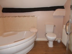 Newly refurbished family bathroom with separate shower in the Loft